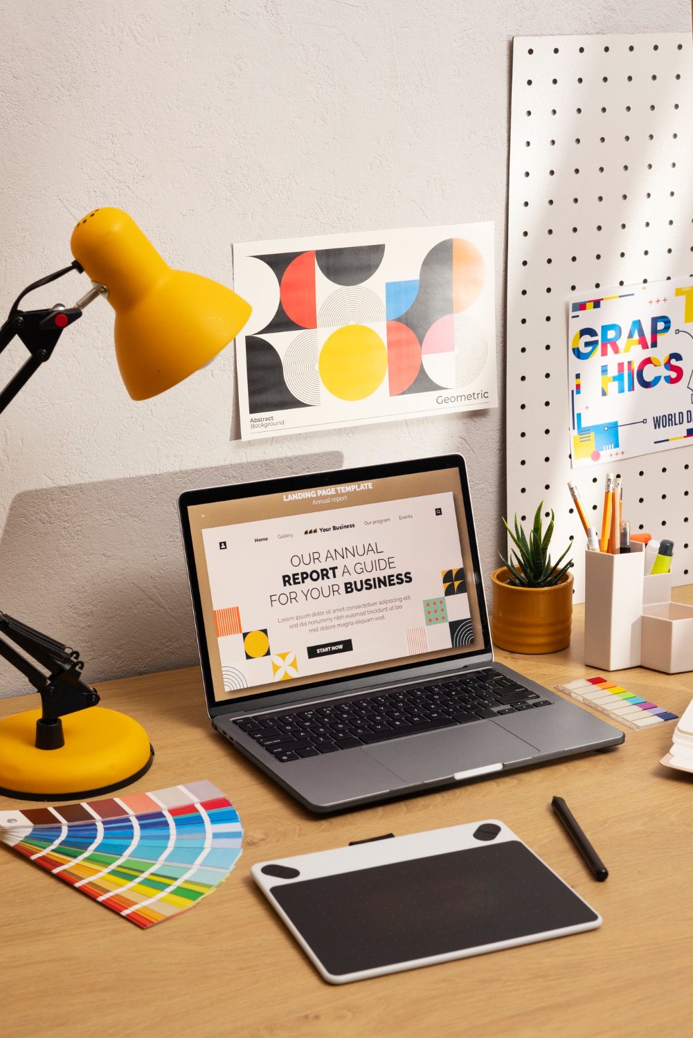 Professional graphic design services creating logos, branding, and visual content for businesses